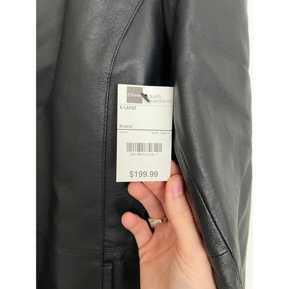 NWT Vintage Worthington Deadstock 100% Genuine Leather Jacket MSRP $200 - Picture 3 of 7